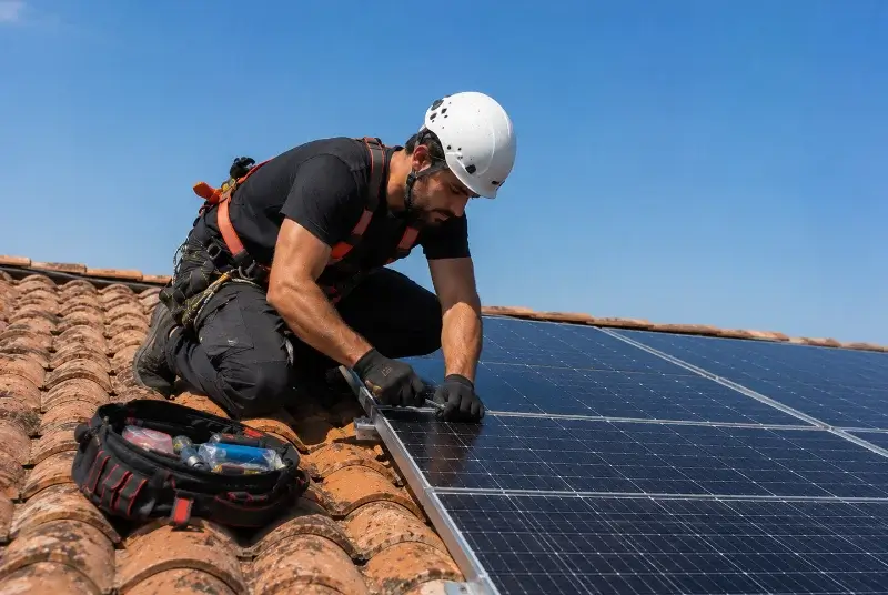 Maintenance et monitoring de panneaux solaires à Luglon