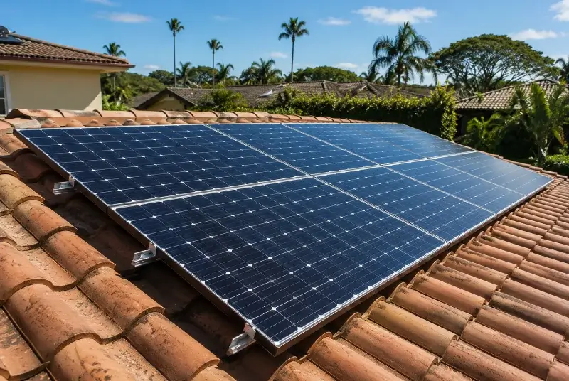 Installation de panneaux solaires à Luglon